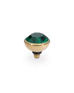 Wkręcany top QUDO Bottone emerald złoty 100004/47-4507