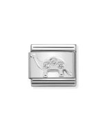 Nomination Composable Silver Dinozaur z białą cyrkonią 330311/09