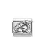 Nomination Composable Silver Znak zodiaku Byk z białymi cyrkoniami 330326/02