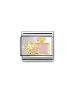 Nomination Composable Gold 18K perfuma z kwiatem 030272/93