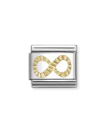 Nomination Composable Gold 18K diamentowa nieskończoność 030149/66