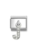 Nomination Composable Silver litera "J" 331818/10