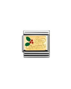 Composable Gold Płytka z napisem Merry Christmas 030282/17
