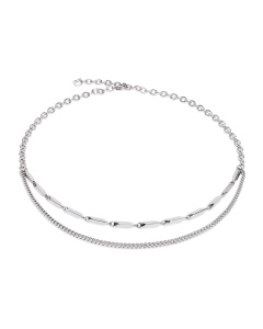 Naszyjnik Coeur de Lion Twisted Layers srebrny 0801/10-1700