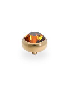 Wkręcany top QUDO Sesto smoked amber złoty 100013/47-5157
