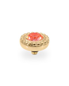 Wkręcany top QUDO Ghiare crystal orange ignite złoty 100055/47-4208