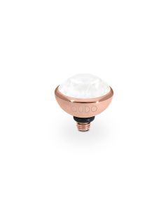 Wkręcany top QUDO Bottone crystal electric white ignite różowe złoto 100005/47-5401