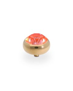 Wkręcany top QUDO Sesto crystal orange ignite złoty 100013/47-4208