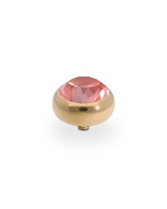 Wkręcany top QUDO Sesto crystal maroon ignite złoty 100013/47-5104
