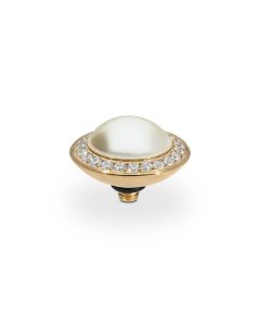 Wkręcany top QUDO Tondo Deluxe cream pearl złoty 100028/47-5435