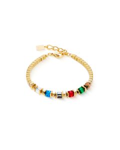 Bransoletka Coeur de Lion Sparkling Cubes Fusion Chain 2100/30-1516