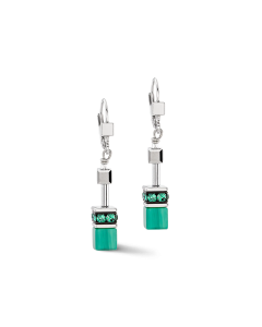Kolczyki Coeur de Lion GeoCUBE® Iconic Green 2838/20-0500