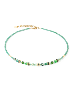 Naszyjnik Coeur de Lion Mini Cubes zielony 4565/10-0500