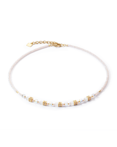 Naszyjnik Coeur de Lion Mini Cubes biały 4565/10-1416