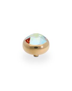 Wkręcany top QUDO Sesto crystal aurora boreale złoty 100013/47-5802