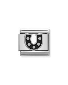 Composable Silver Czarna podkowa 330202/08