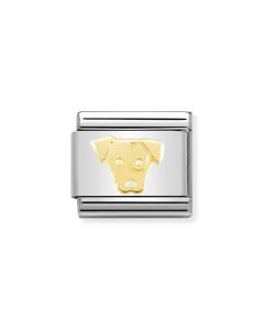 Nomination Composable Gold 18K Pies Jack Russell 030162/58