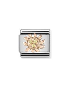 Composable Rose Gold Słoneczko z cyrkoniami 430305/18