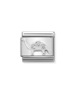 Nomination Composable Silver Dinozaur z białą cyrkonią 330311/09