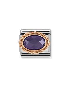 Composable Rose Gold Fioletowa Cyrkonia 430603/001