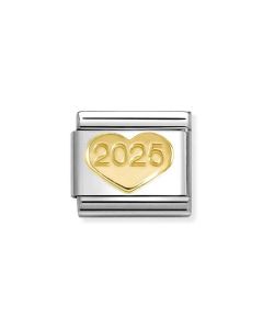 Nomination Composable Gold 18K serce z 2025 rokiem 030149/58