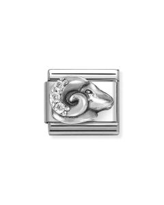 Nomination Composable Silver Znak zodiaku Baran z białymi cyrkoniami 330326/01