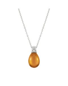 Naszyjnik Nomination Italy Myradiance srebrny bursztyn 241508/040