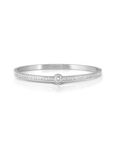 Bransoletka Nomination Italy Pretty bangles srebrna z białą cyrkonią 029519/001 16 cm
