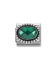 Nomination Composable Silver zielona cyrkonia 330607/027