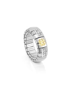 Pierścionek Nomination Italy Extension Gold 18K i Silver koniczynka 047000/004