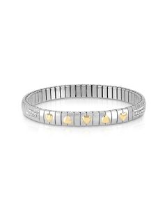 Bransoletka Nomination Italy Extension Gold 18K i Silver serca 047012/005