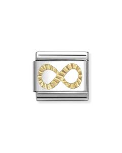Nomination Composable Gold 18K diamentowa nieskończoność 030149/66