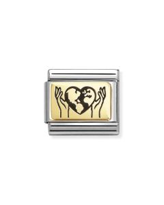Nomination Composable Gold 18K świat w twoich rękach 030166/67