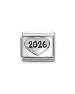 Nomination Composable Silver serce z rokiem '2026' 330101/97