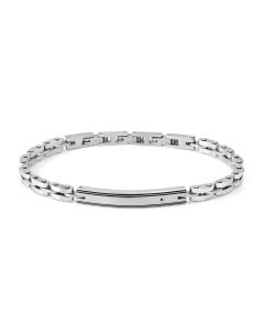 Bransoletka męska Nomination Italy Strong Diamond Geometric z czarnym diamentem 028339/058