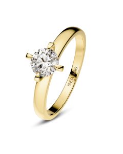 Pierścionek Sif Jakobs Venice Solitaire z diamentami labolatoryjnymi złoto 14K 0.50 ct SJ-R2503-WD-YG-52 rozmiar 52