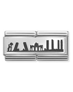 Nomination Composable Double Silver panorama Madrytu 330790/17
